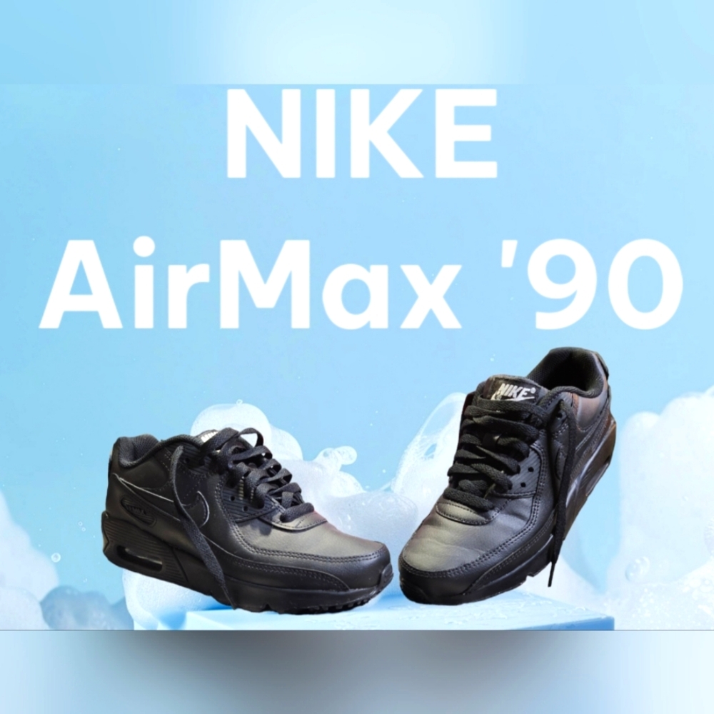 EUC NIKE AirMAX '90 Leather 5.5(GS)